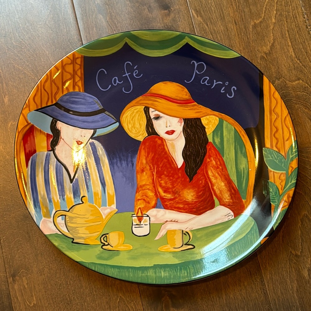 Decorative Plate Cafe Paris
